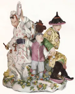 Chelsea Porcelain Gallery: Rare and Exceptionally Large and Important Chelsea Group of the Red Anchor Period, C1752. (1923)