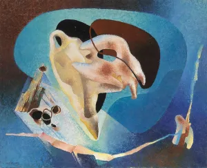 Futurism Prints: Rarefazione siderale, c1940. Creator: Prampolini, Enrico (1894-1956)