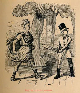 Gracchus Prints: Rash Act of Gaius Gracchus, 1852. Artist: John Leech