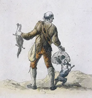 Pyne Prints: A rat catcher, Provincial Characters, 1804. Artist: William Henry Pyne