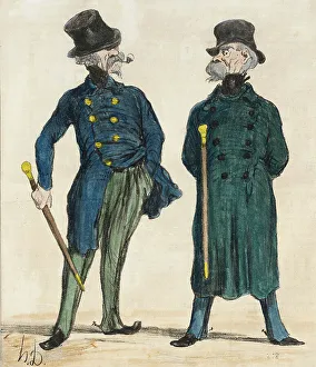 Monarchist Prints: Ratapoil et Casmajou (image 2 of 2), 1850. Creator: Honore Daumier
