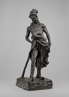 Honore Daumier Gallery: Ratapoil, model 1851, cast c. 1891. Creator: Honore Daumier