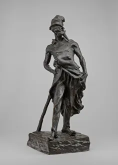 Cane Gallery: Ratapoil, model 1851, cast c. 1891. Creator: Honore Daumier
