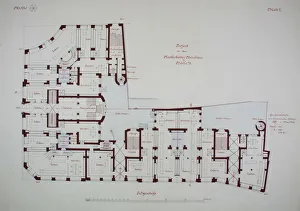Rathskeller Neubau, Halle (Saale), Saxony-Anhalt, Germany, Ground Floor Plan, c. 1887