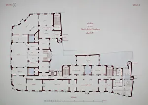 Rathskeller Neubau, Halle (Saale), Saxony-Anhalt, Germany, Second Floor Plan, c. 1887