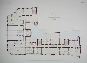Rathskeller Neubau, Halle (Saale), Saxony-Anhalt, Germany, Third Floor Plan, c. 1887