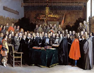 The Younger 1617 1681 Prints: The Ratification of the Treaty of Munster