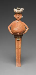 Rattle Prints: Rattle in the Form of a Mythological Figure, A. D. 650 / 800. Creator: Unknown