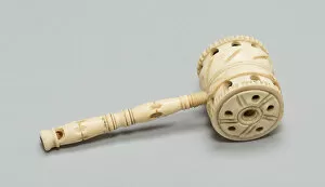 Ivory Collection: Rattle, United States, 18th to 19th century. Creator: Unknown