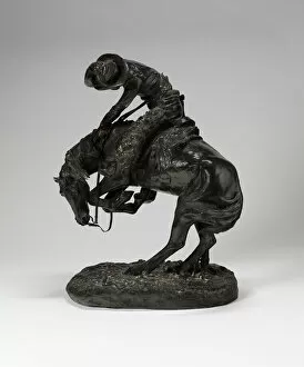 American West Gallery: The Rattlesnake, Modeled 1905, cast 1918. Creator: Frederic Remington