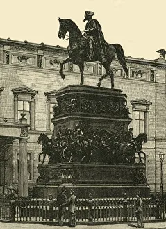 Berlin Germany Prints: Rauchs Statue of Frederick the Great, Berlin, 1890. Creator: Unknown