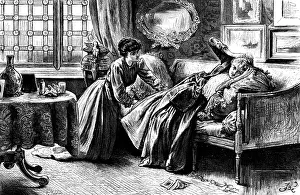 R Taylor Prints: She raved about somebody who had bought something, 1890. Creator: R. Taylor