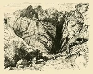 Ravine Collection: The Ravine at Delphi (Scene of the Repulse of the Gauls.), 1890. Creator: Unknown