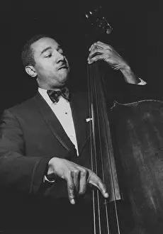 Bass Player Prints: Ray Brown, c1965. Creator: Brian Foskett