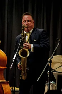 Ray Gelato, Watermill Jazz Club, Dorking, Surrey, Jan 2016. Artist: Brian O Connor