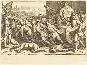 De Medici Ferdinando I Gallery: The Re-embarkation of the Turks, c. 1614. Creator: Jacques Callot