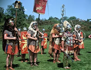 Legionary Prints: Re-enactors dressed as Roman soldiers