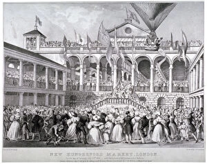 Balloonist Collection: The re-opening of Hungerford Market, Westminster, London, 1833
