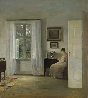 The Reader. Artist: Holsoe, Carl (1863-1935)