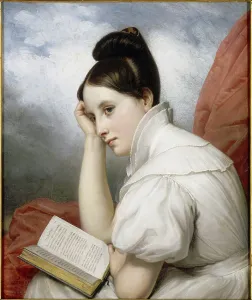 The Reader (La Liseuse), 1829. Creator: Steuben, Charles de (1788-1856)