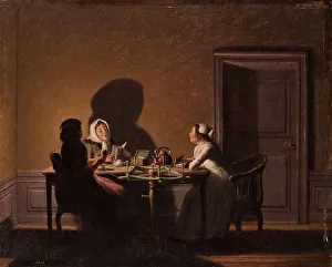 Pehr 1732 1816 Collection: Reading by Candlelight