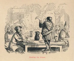 The Comic History Of England Gallery: Reading the Dream, c1860, (c1860). Artist: John Leech