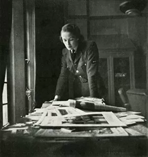 Cecil Walter Hardy Gallery: In The Reading Room, c1943. Creator: Cecil Beaton
