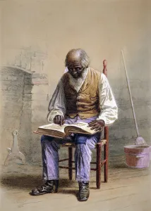 Slave Prints: Reading the Scriptures, 1874. Creator: Thomas Waterman Wood