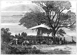 Reading the ultimatum on the banks of the Tugela, the Zulu war in the south, 1879