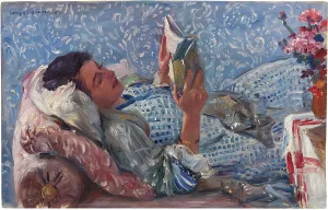 1911 Prints: Reading woman, 1911. Creator: Corinth, Lovis (1858-1925)