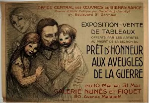 French Text Gallery: Ready to Honor the War Blind, 1917. Creator: Theophile Alexandre Steinlen