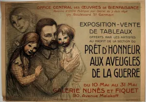 Honour Prints: Ready to Honor the War Blind, 1917. Creator: Theophile Alexandre Steinlen