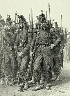 Ready to leave for the Eternal City, from Souvenirs d'Italie: Expédition de Rome, 1850. Creator: Auguste Raffet