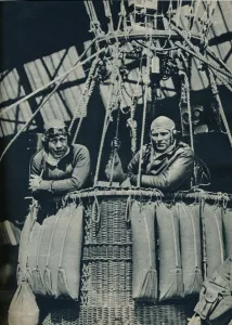 Balloonist Collection: Ready to test instruments for use in the attempt on the words height record in 1935 (c1937)