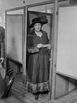Womens Rights Prints: Ready to vote, 1918. Creator: Bain News Service