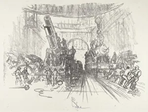 Munitions Industry Gallery: Ready for War, 1916. Creator: Joseph Pennell