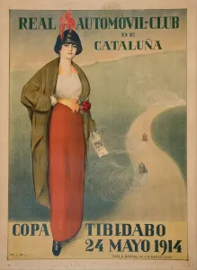 Ramon 1866 1932 Prints: Real Automovil Club de Cataluna (Poster). Artist: Casas, Ramon (1866-1932)