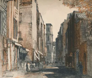 Jonathan Prints: They can really be called village shops, c1927, (1927). Artist: Henry Franks Waring