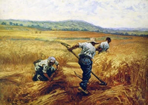 Farm Labourer Collection: Reapers, 1910. Artist: Leon-Augustin Lhermitte