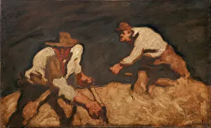 Reapers in a Gathering Storm, 1912. Artist: Egger-Lienz, Albin (1868-1926)