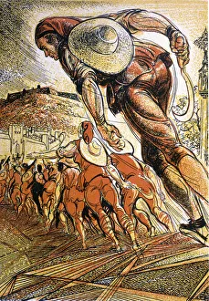 Philip Iv Prints: Reapers War (1640 -1652), Catalan secessionist uprising, entry of a group of reapers