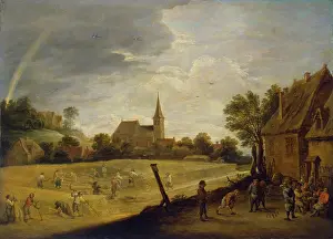 David Prints: Reaping, 1644. Creator: David Teniers II