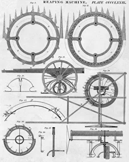 Brewster Gallery: Reaping Machine, early 19th century. Creator: J Moffat