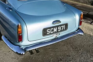 Aston Martin Db4 Collection: Rear of a 1961 Aston Martin DB4 GT SWB lightweight. Creator: Unknown