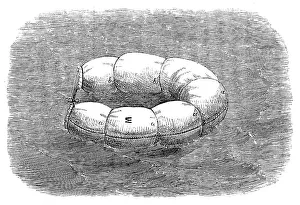 Lifesaving Prints: Rear-Admiral Ryder's floating hammocks for saving life at sea, 1871. Creator: Unknown