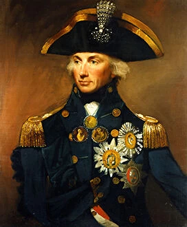 Abbott Collection: Rear Admiral Sir Horatio Nelson, 1798-1799.Artist: Lemuel Francis Abbott