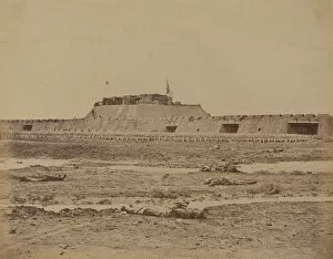 Beato Felix Gallery: Rear of the North Fort After Its Capture, Showing the Retreat of the Chinese Army