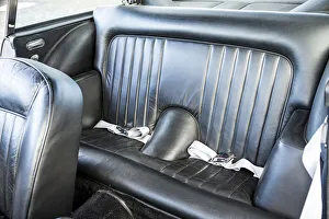 Rear seats of a 1965 Aston Martin DB5. Creator: Unknown