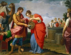 Book Of Genesis Gallery: Rebecca and Eliezer at the Well