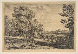Rebecca Prints: Rebecca and Eliezer, ca. 1638-41. Creator: Claude Lorrain